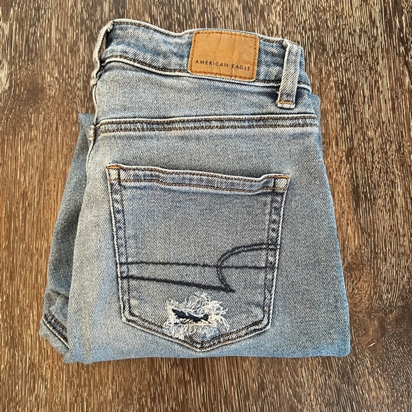 American Eagle Outfitters Denim - American Eagle Distressed Ripped Denim Mom Jeans Size 0 Regular